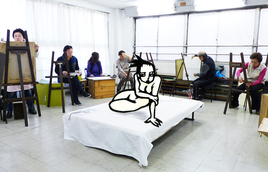 ヌードクロッキー 絵画教室 彩光舎 さいたま市浦和で基礎から学ぶアートスクール